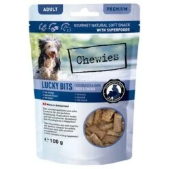 Chewies Lucky Bits - Pack Mixto 20 Chewies Lucky Bits - Pack Mixto -ArtÃculos Mascotas Tienda 044869 chw luckybits adult flussbarsch huhn 100g front 72dpi 1500px 8
