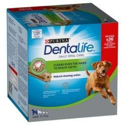 PURINA Dentalife Snacks Dentales Para Perros Grandes (25-40 Kg) 16 PURINA Dentalife Snacks Dentales Para Perros Grandes (25-40 Kg) -Artículos Mascotas Tienda 130099 pla nestle ger main dc purina dentalife t gliche zahnpflege snacks f r gro e hunde x36sticks hs 09 1