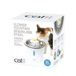 Bebedero Fuente Catit Flower Fountain De Acero, 3 L 12 Bebedero Fuente Catit Flower Fountain De Acero, 3 L -Artículos Mascotas Tienda 135197 hagencontainer catit blumentrinkbrunnen edelstahl trinkbrunnen 3liter hs 02 1