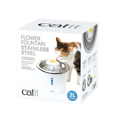 Bebedero Fuente Catit Flower Fountain De Acero, 3 L 7 Bebedero Fuente Catit Flower Fountain De Acero, 3 L - Imagen 5
