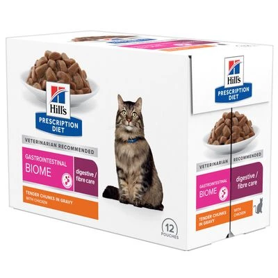 Hill's Prescription Diet Gastrointestinal Biome Con Pollo Sobres Para Gatos - Imagen 3