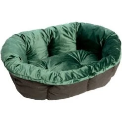 Cesta Ferplast Siesta Deluxe Negra Con Funda Sofá Aterciopelada Verde -Artículos Mascotas Tienda 145199 pla ferplast ueberzug sofa samt gr n gr 6 hs 04 jpg 2