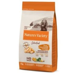 Nature's Variety Selected Medium Adult Pollo Campero -Artículos Mascotas Tienda 173699 pla naturesvariety nvd selected med adlt fr chicken 12kg hs 01 8