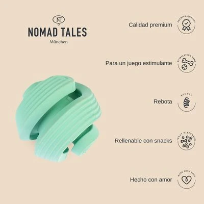 Pelota Portasnacks Nomad Tales Bloom Snack Roller Juguete Para Perros 6 Pelota Portasnacks Nomad Tales Bloom Snack Roller Juguete Para Perros - Imagen 4