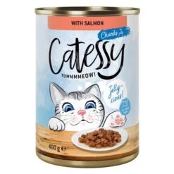Catessy Bocaditos 12 X 400 G En Latas -Artículos Mascotas Tienda 1 59345 pla catessy jelly salmon 400g 3