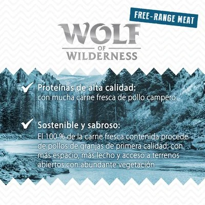 Wolf Of Wilderness Free Range Junior 12 X 400 G - Pack Ahorro 6 Wolf Of Wilderness Free Range Junior 12 X 400 G - Pack Ahorro - Imagen 4