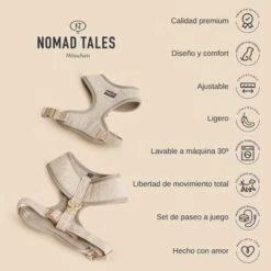 Arnés Nomad Tales Calma Burdeos Para Perros -Artículos Mascotas Tienda 2022 12 nomadtales usps harnesscalma 1000x1000 es 4