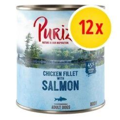 Purizon Adult 12 X 800 G Comida Húmeda Sin Cereales Para Perros
