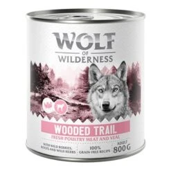 Wolf Of Wilderness Expedition 6 X 800 G 14 Wolf Of Wilderness Expedition 6 X 800 G -Artículos Mascotas Tienda 2309 wow poultry based wooded trail 800g front 1000x1000 2