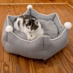Cama Crown Para Mascotas -Artículos Mascotas Tienda 233898 crown mit katze fg 9006 2