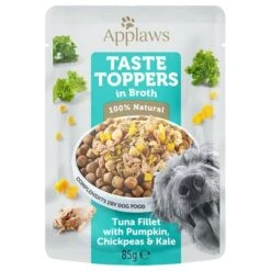 Applaws Taste Toppers Con Caldo En Bolsitas Para Perros 12 X 85 G -Artículos Mascotas Tienda 236297 pla applaws toppers pouch thunfisch hs 01 1