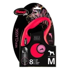 Correa Extensible Flexi New Classic Roja Con Cordón De 8 M -Artículos Mascotas Tienda 252306 pla flexi new classic seilleine rot medium 8m hs 01 3