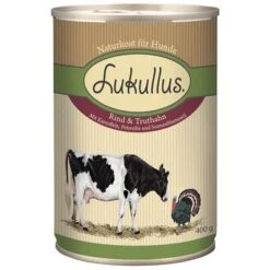 Pack Ahorro: Lukullus 24 X 400 G -Artículos Mascotas Tienda 28058 pla lukullus rind truthahn 6 x 400 g 9