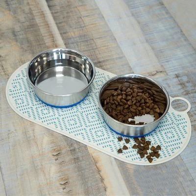 Alfombrilla Para Comederos TIAKI Silikon Rombo Verde 4 Alfombrilla Para Comederos TIAKI Silikon Rombo Verde - Imagen 2