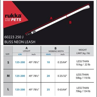 Correa Reflectante Rukka® Bliss Neon Rosa Para Perros - Imagen 4