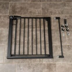 Barrera Negra TIAKI Con 7 Cm De Extensión Para Perros -Artículos Mascotas Tienda 334696 tiaki dog gate black fg 8217 1