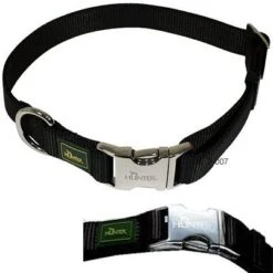 Collar Hunter Vario-Basic Alu-Strong Negro Para Perros -Artículos Mascotas Tienda 36774 Hunter Halsband AluSt 1