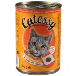 Catessy Bocaditos 12 X 400 G En Latas -Artículos Mascotas Tienda 373821 catessy gelee huhn 8