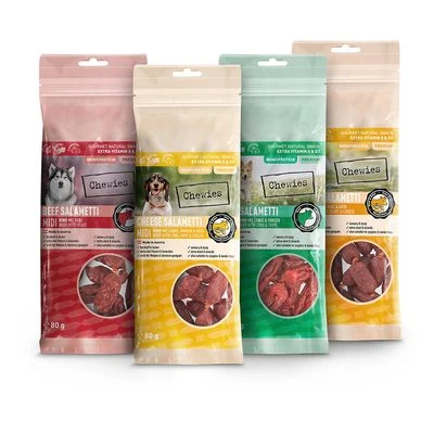 Chewies Salametti Embutido Para Perros Pack Mixto 3 Chewies Salametti Embutido Para Perros Pack Mixto
