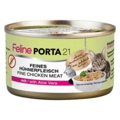 Feline Porta 21 Comida Para Gatos 6 X 90 G -Artículos Mascotas Tienda 4710 pla felineporta21 huhnaloe 90g 2 1
