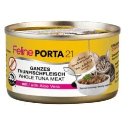 Feline Porta 21 Comida Para Gatos 6 X 90 G -Artículos Mascotas Tienda 7170 pla felineporta21 tunaaloe 90g 0 1