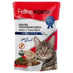 Feline Porta 21 6 X 100 G Comida Húmeda Para Gatos - Pack De Prueba 12 Feline Porta 21 6 X 100 G Comida Húmeda Para Gatos - Pack De Prueba -Artículos Mascotas Tienda 7185 pla felineporta21 tunarind pouch 0