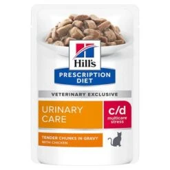 Hill's C/d Prescription Diet Urinary Stress Sobres Comida Húmeda Para Gatos -Artículos Mascotas Tienda 79027 pla hills prescriptiondiet cd urinarystress huhn hs 01 5