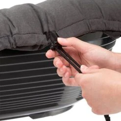 Set Cesta De Plástico Ferplast Siesta Deluxe Negra Con Funda Antracita -Artículos Mascotas Tienda 84412 84499 ferplast hundekorb siesta schwarz sofa anthrazit hs 03 3