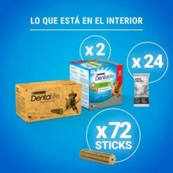 PURINA Dentalife Snacks Dentales Para Perros Grandes (25-40 Kg) 22 PURINA Dentalife Snacks Dentales Para Perros Grandes (25-40 Kg) -Artículos Mascotas Tienda 982204 what s inside large 1 8