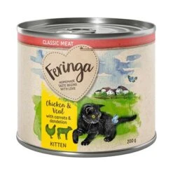 Feringa Kitten 12 X 200 G - Pack Ahorro -Artículos Mascotas Tienda feringa classicmeat kitten chickenveal 200g 1000x1000 6