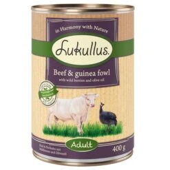 Pack Ahorro: Lukullus 24 X 400 G -Artículos Mascotas Tienda lk 400g adult beefguineafowl 1000x1000 0