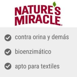 Nature's Miracle Spray Quitamanchas Y Quitaolores Para Perros -Artículos Mascotas Tienda nature s miracle 1 5