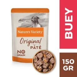 Nature's Variety Original Paté No Grain Mini 16 X 150 G -Artículos Mascotas Tienda nv ecom lanza toolkit hero image f2 dog 1500x1500 pate beef 150gr 1