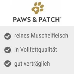 Paws & Patch Mejillón De Labio Verde En Polvo -Artículos Mascotas Tienda paws and patch gruenlippmuschelpulver benefits 1
