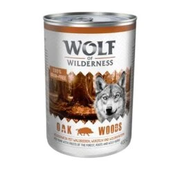 Oferta De Prueba Wolf Of Wilderness: Pienso + Comida Húmeda -Artículos Mascotas Tienda pla wolf of wilderness oak woods 6 x 400 g 5