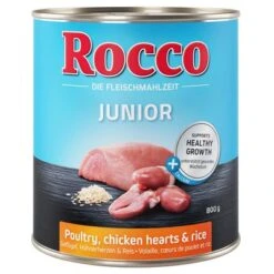 Oferta De Prueba Rocco Junior 6 X 800 G -Artículos Mascotas Tienda rocco junior poultry 800g 1000x1000 2