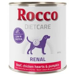 Rocco Diet Care Renal, Vacuno Con Corazones De Pollo Y Calabaza - 800 G