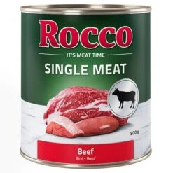 Pack Ahorro Rocco Single Meat 12 X 800 G 8 Pack Ahorro Rocco Single Meat 12 X 800 G -Artículos Mascotas Tienda rocco nf singlemeat 800g beef 1000x1000 6