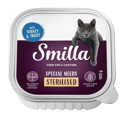 Smilla Sterilised En Tarrinas 24 X 100 G Comida Húmeda Para Gatos 11 Smilla Sterilised En Tarrinas 24 X 100 G Comida Húmeda Para Gatos - Imagen 9