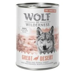 Wolf Of Wilderness Free Range 24 X 400 G - Pack Ahorro -Artículos Mascotas Tienda wow freerange greatdesert 400g 1000x1000 6 1