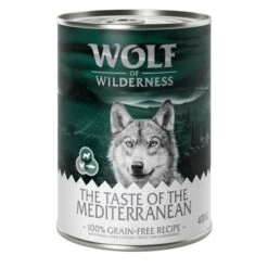 Pack Ahorro Wolf Of Wilderness The Taste Of 12 X 400 G -Artículos Mascotas Tienda wow tasteof mediterranean 400g 1000x1000 1
